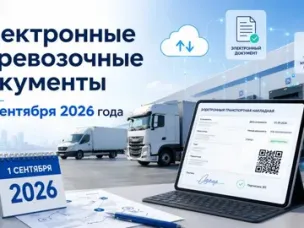 ВНИМАНИЕ! Переход с 01.09.2026 к обязательному применению отдельных электронных перевозочных документов